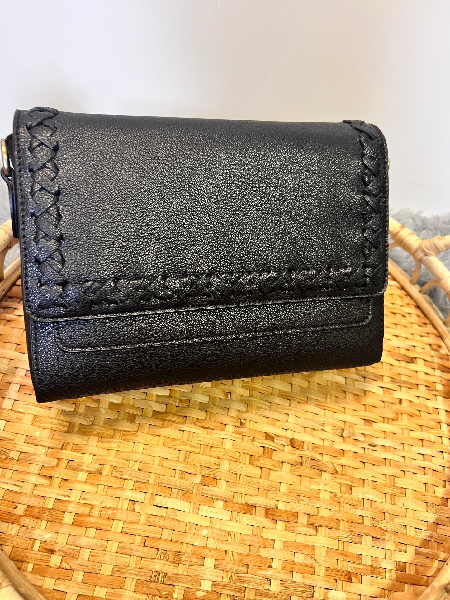 Francesca Whipstitch Flapover Crossbody